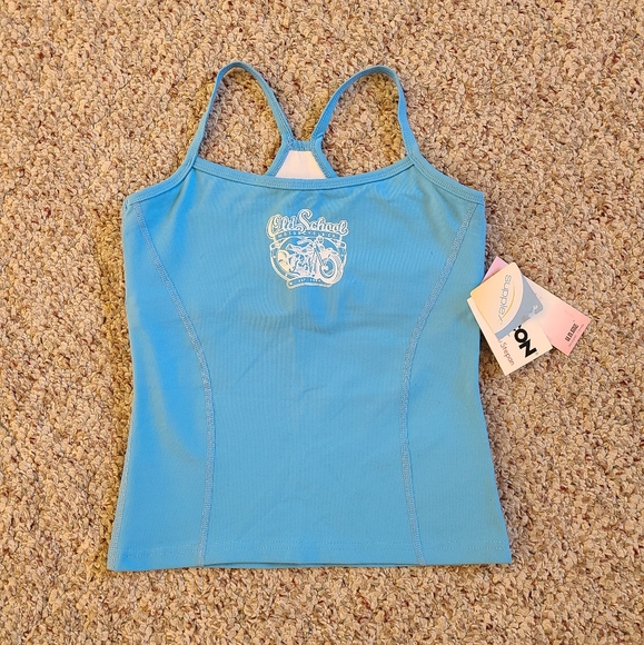 U.n.Me Tops - Y2K Retro Motorcycle Tank XS